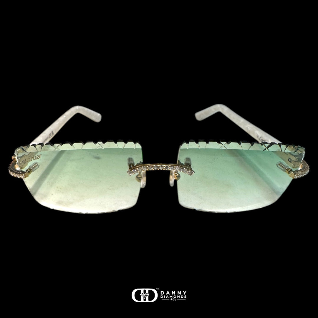 Hip Hop Gold Metal Sunglasses – VVS Ice Effect, UV400, Retro Rapper Style