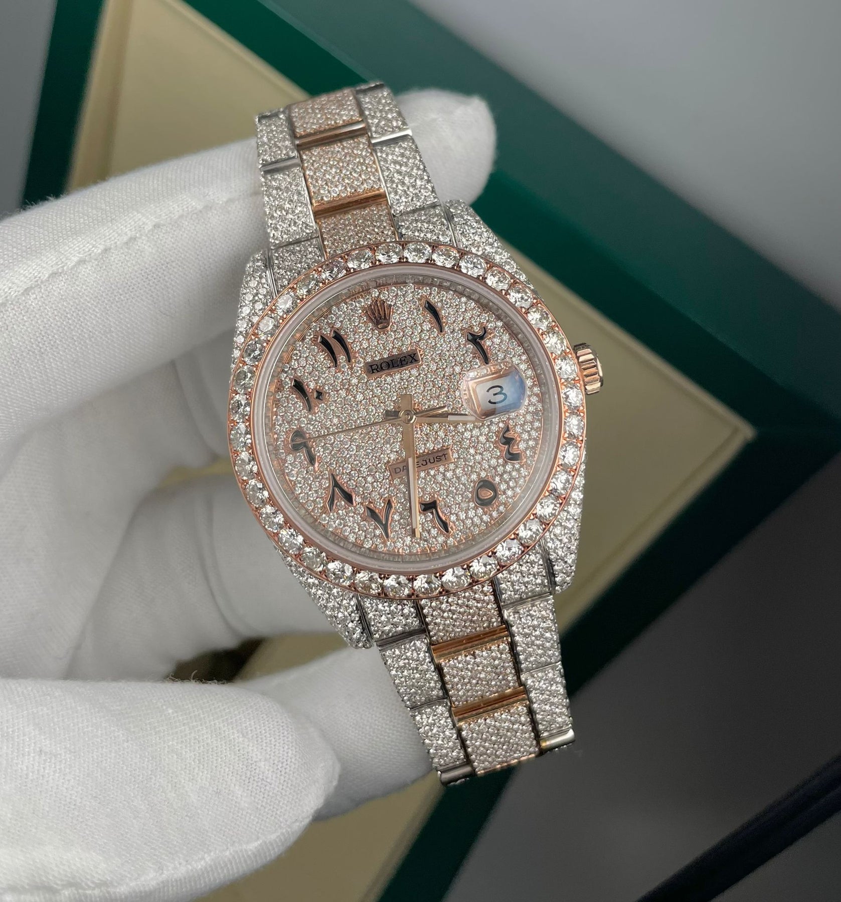 Rose gold outlet bust down rolex